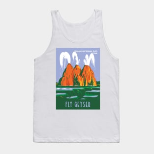 WPA Poster of Fly Ranch Geyser at Hualapai Geothermal Flats, Washoe County, Nevada Tank Top